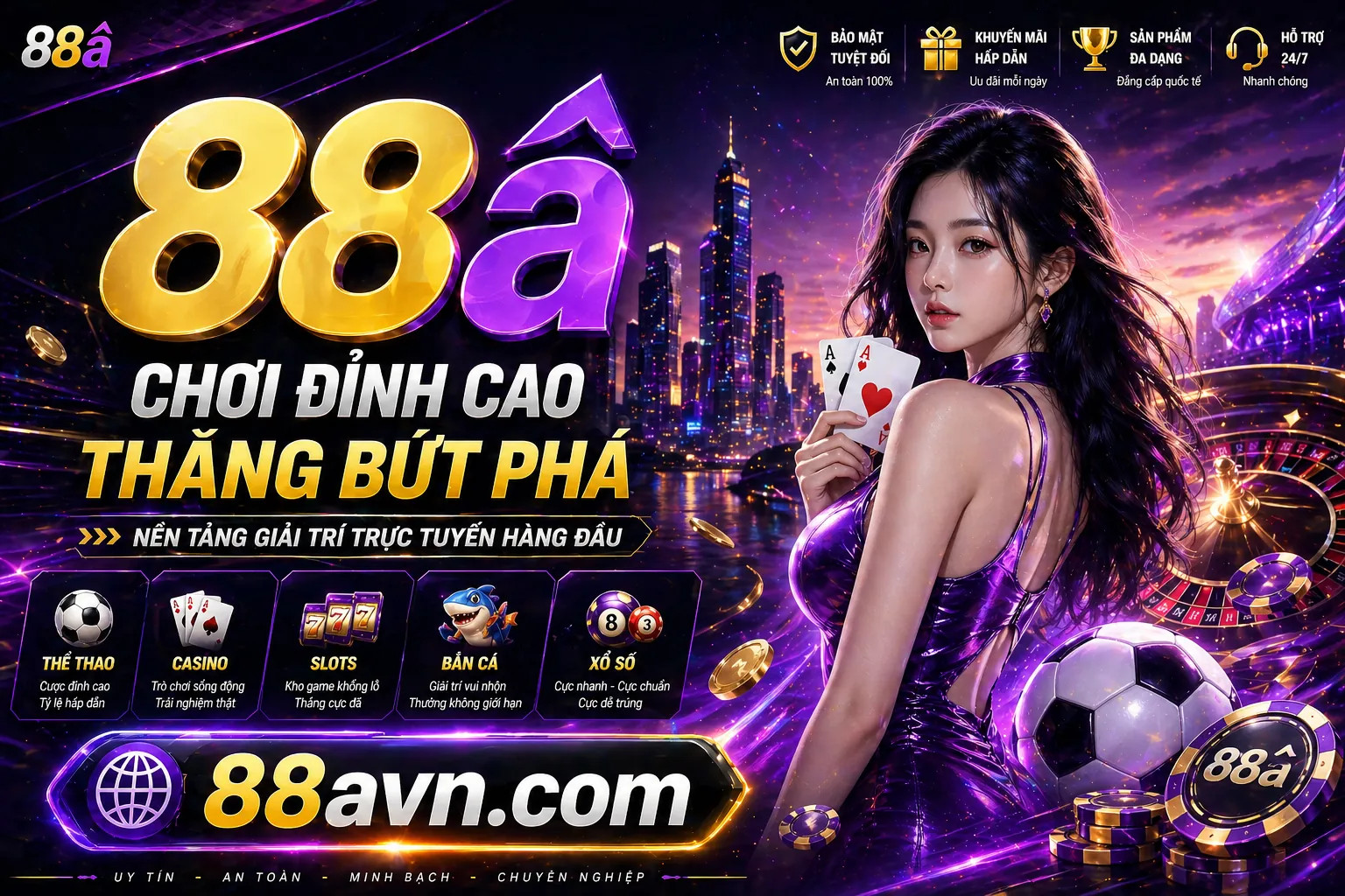 Hình ảnh nền tảng đăng nhập in88 nhà cái an toàn với các yếu tố cá cược trực tuyến